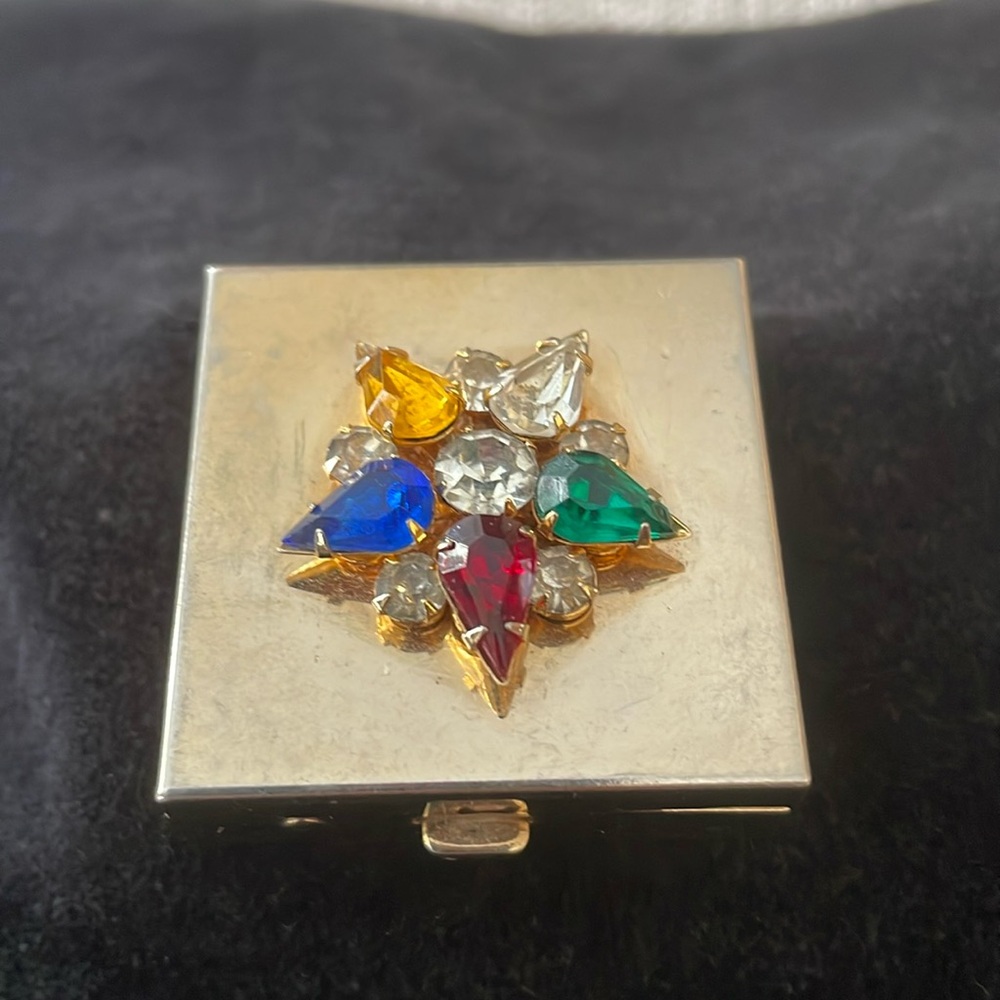 Rhinestone Pill/ Earring Box
